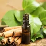 Cinnamon bark essential oil used for antioxidant, antimicrobial, and anti-inflammatory properties in massages for immunity